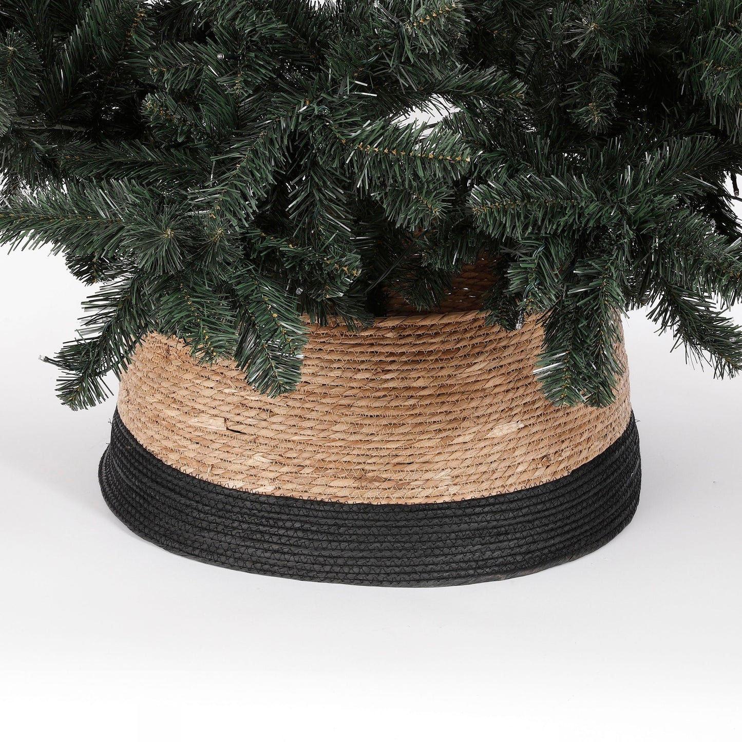 Christmas Tree Skirt - H26 X Ø58 Cm - Seagrass - Black