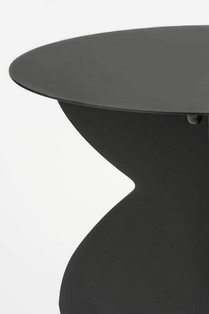 Rafi Side Table - H50 X Ø40 Cm - Iron - Black