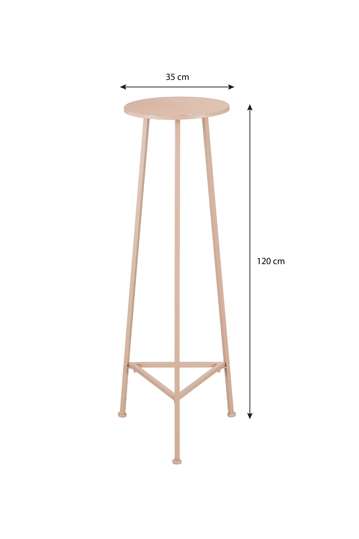 Adine Planttable L. Pink - H120Xd35Cm