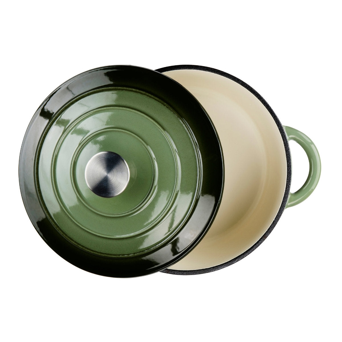 Casserole Enam Cast Iron Green
