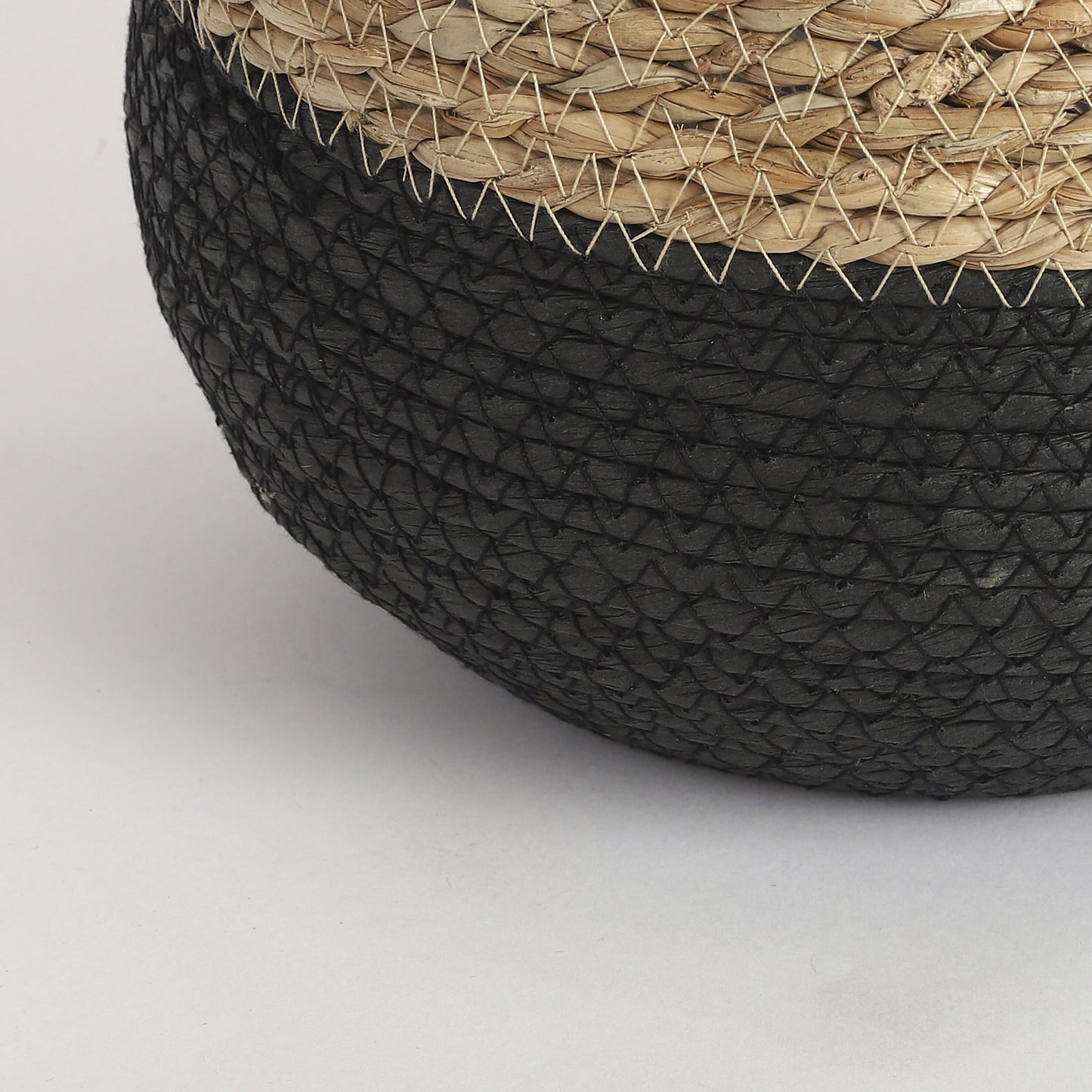 Jorck Basket Round Black Set Of 3 - H24Xd26Cm