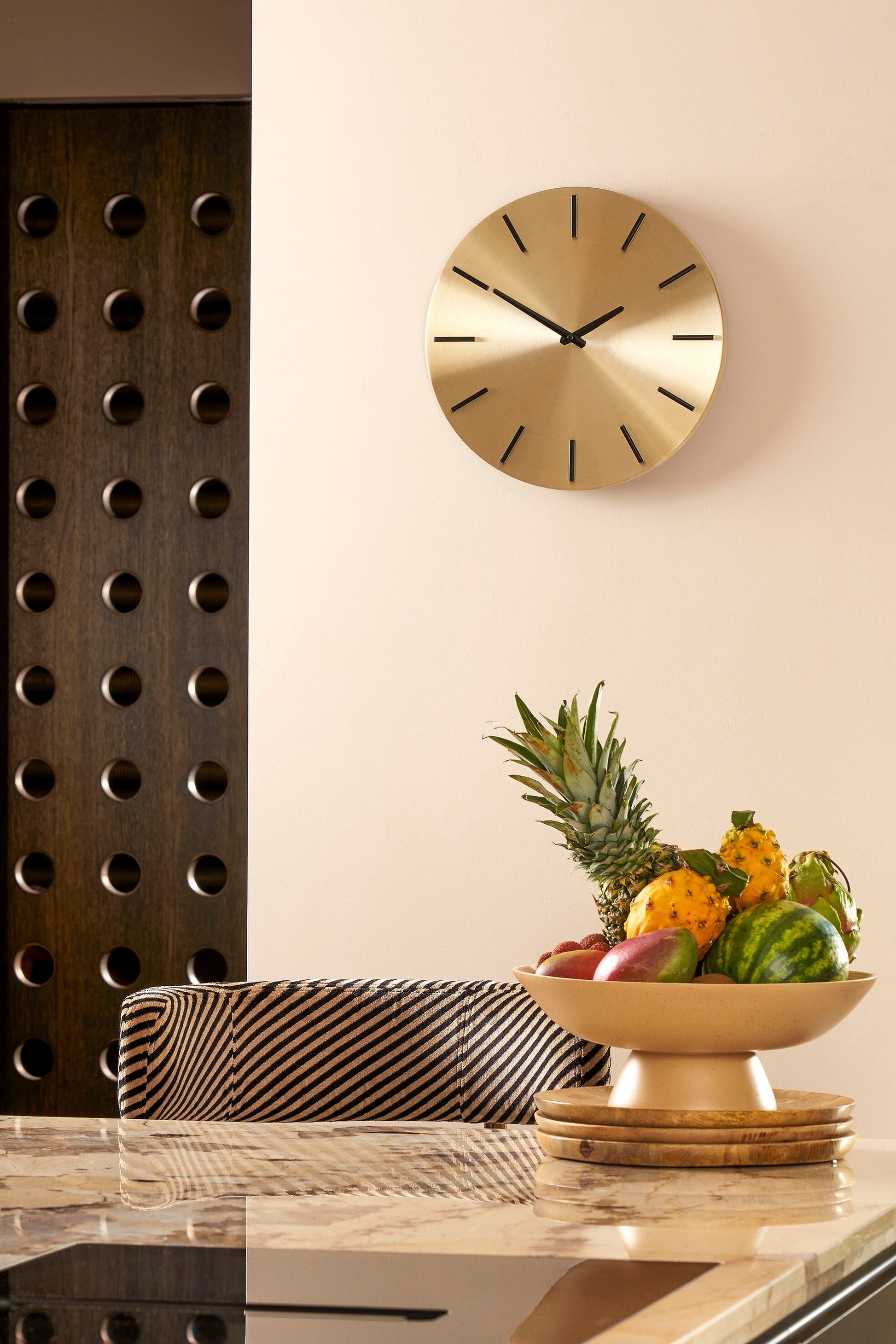 Brixen Wall Clock Gold - W4Xd35,5Cm