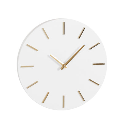 Brixen Wall Clock Aluminium White - H4Xd35,5Cm