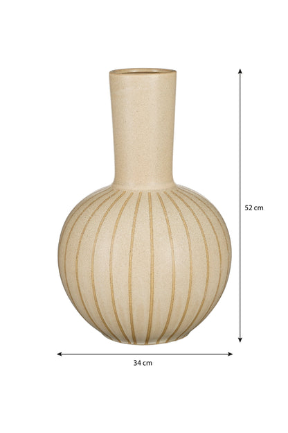 Holm Vase Cream - H52Xd34Cm