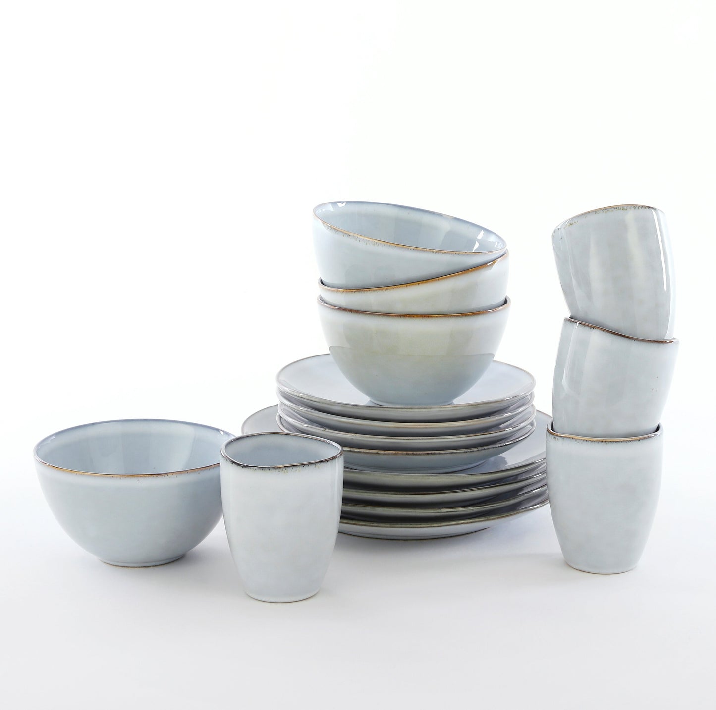 Tabo Dinnerware Set Grey 16 Pieces