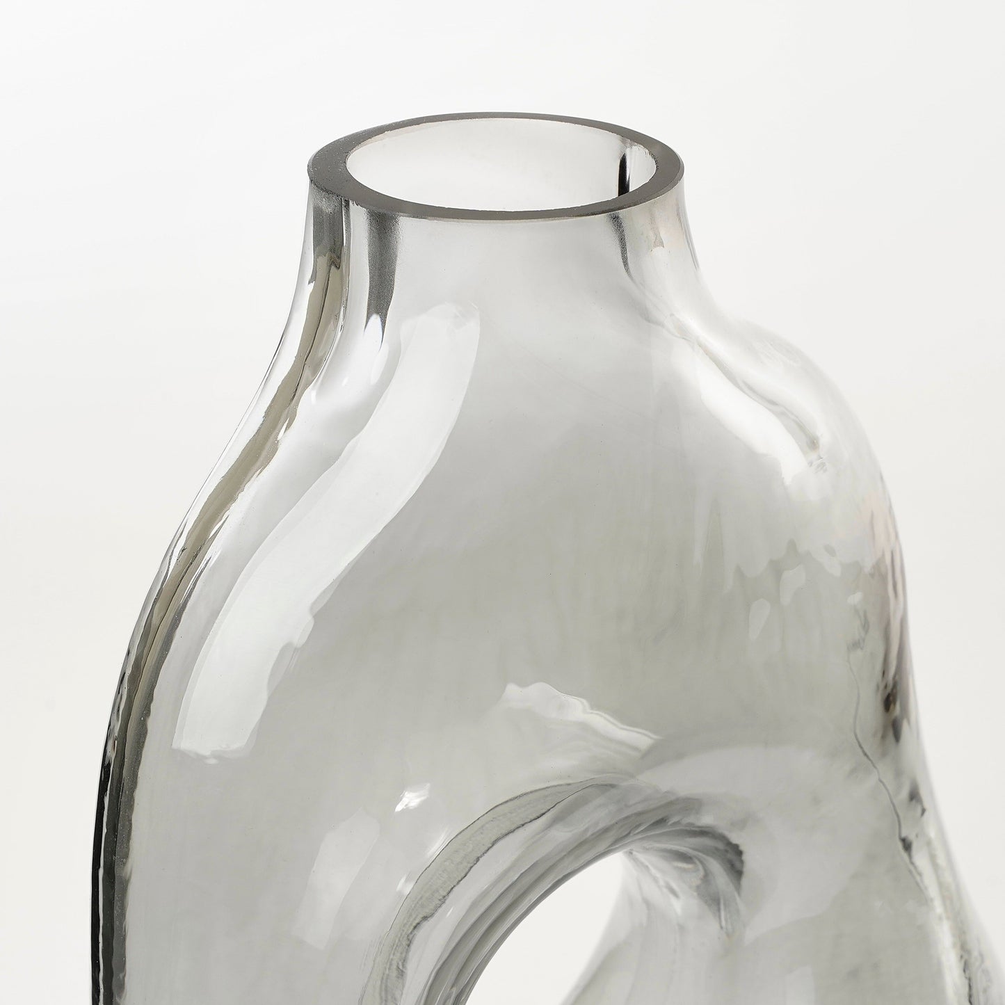 Jay Vase Glass L. Grey - L18,5Xw10,5Xh25Cm