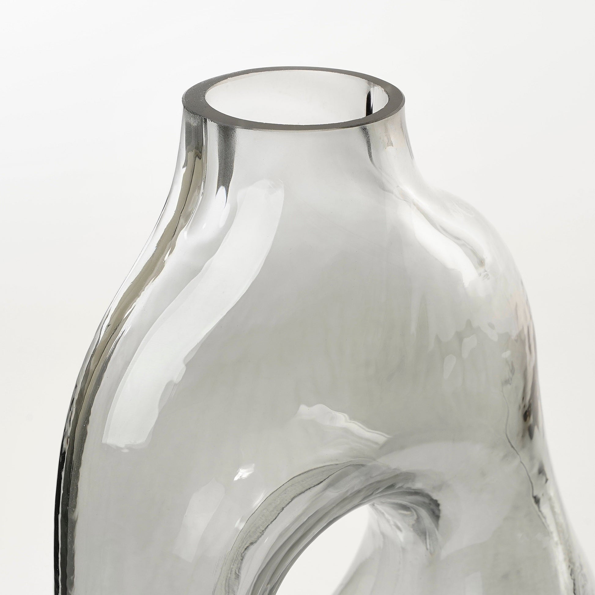 Jay Vase Glass L. Grey - L18,5Xw10,5Xh25Cm