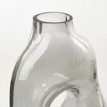 Jay Vase Glass L. Grey - L18,5Xw10,5Xh25Cm