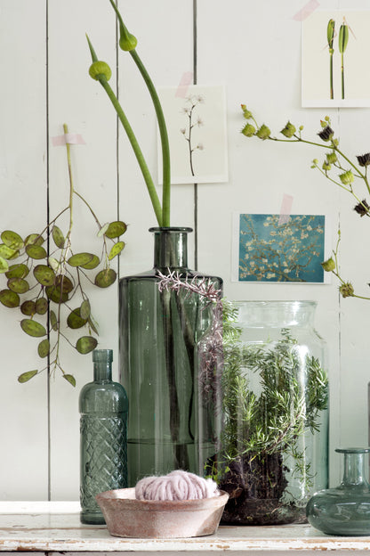 Guan Bottle Glass Grey - H40Xd15Cm