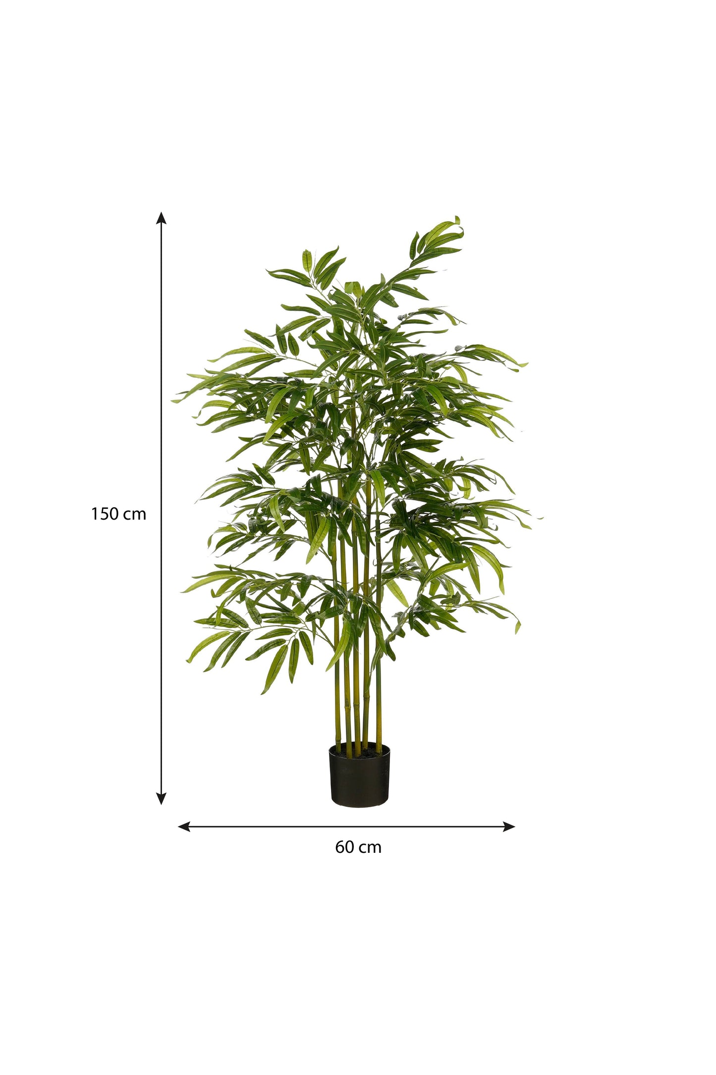 Bamboo In Pot Green Waterproof & Uv Resistant - H150Xd60Cm