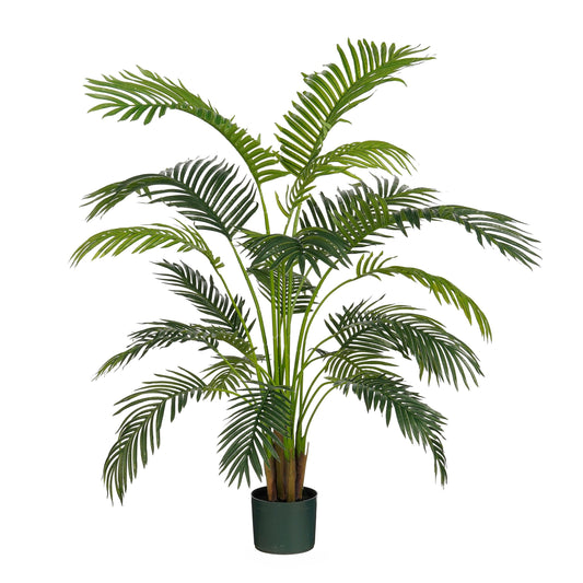 Areca Palm In Pot Green Waterproof & Uv Resistant - H134Xd50Cm