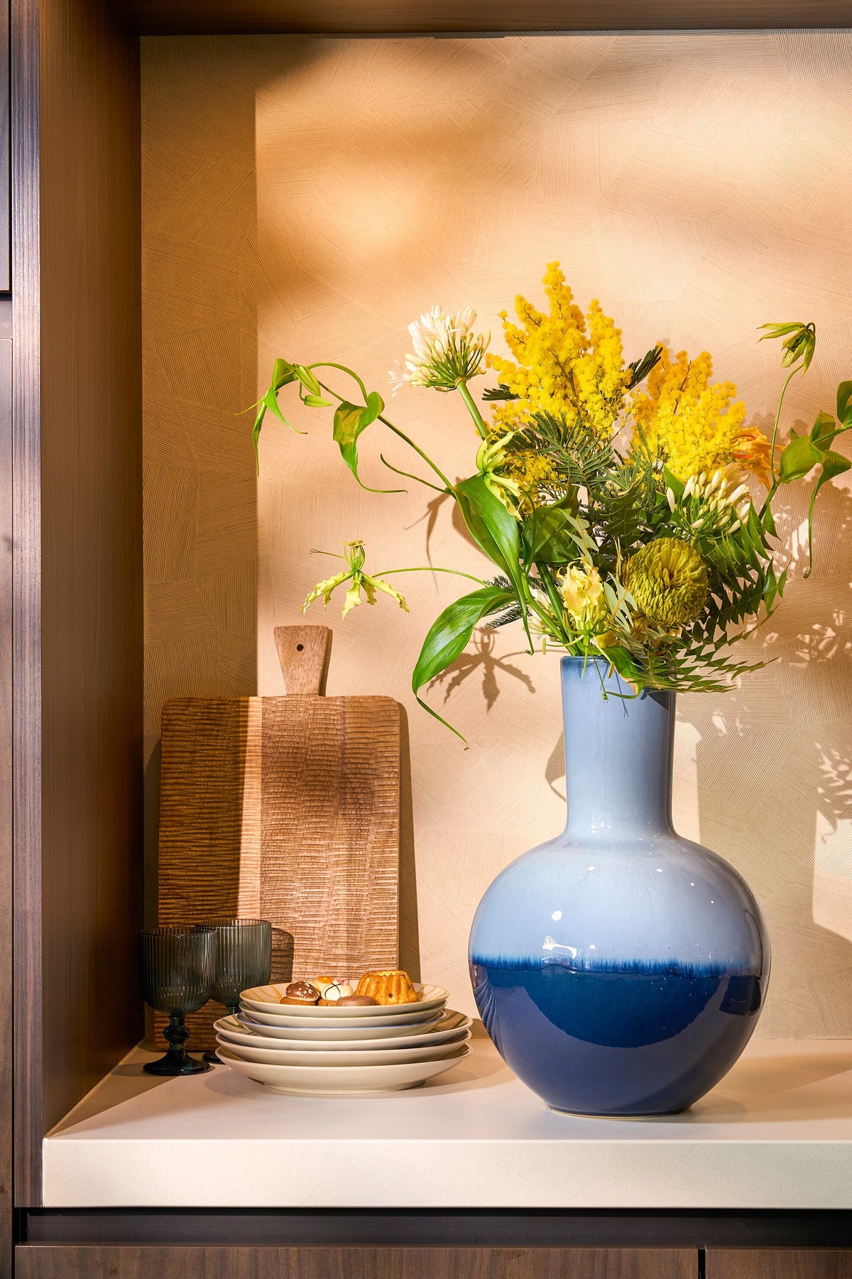 Holm Vase Blue - H42Xd28,5Cm