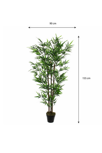Bamboo In Pot Green - H155Xd90Cm