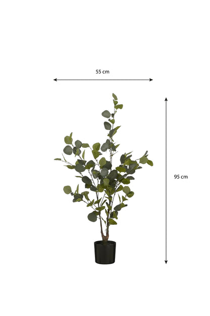 Eucalyptus Tree In Pot Green - H120Xd55Cm