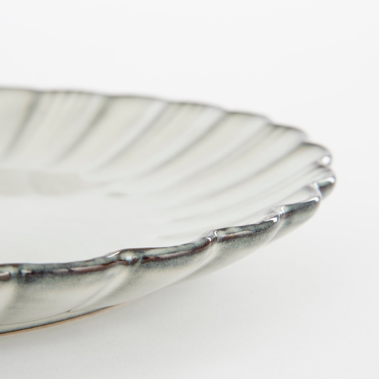 Corfu Breakfast Plate - H2,5 X Ø21 Cm - Ceramic - Grey
