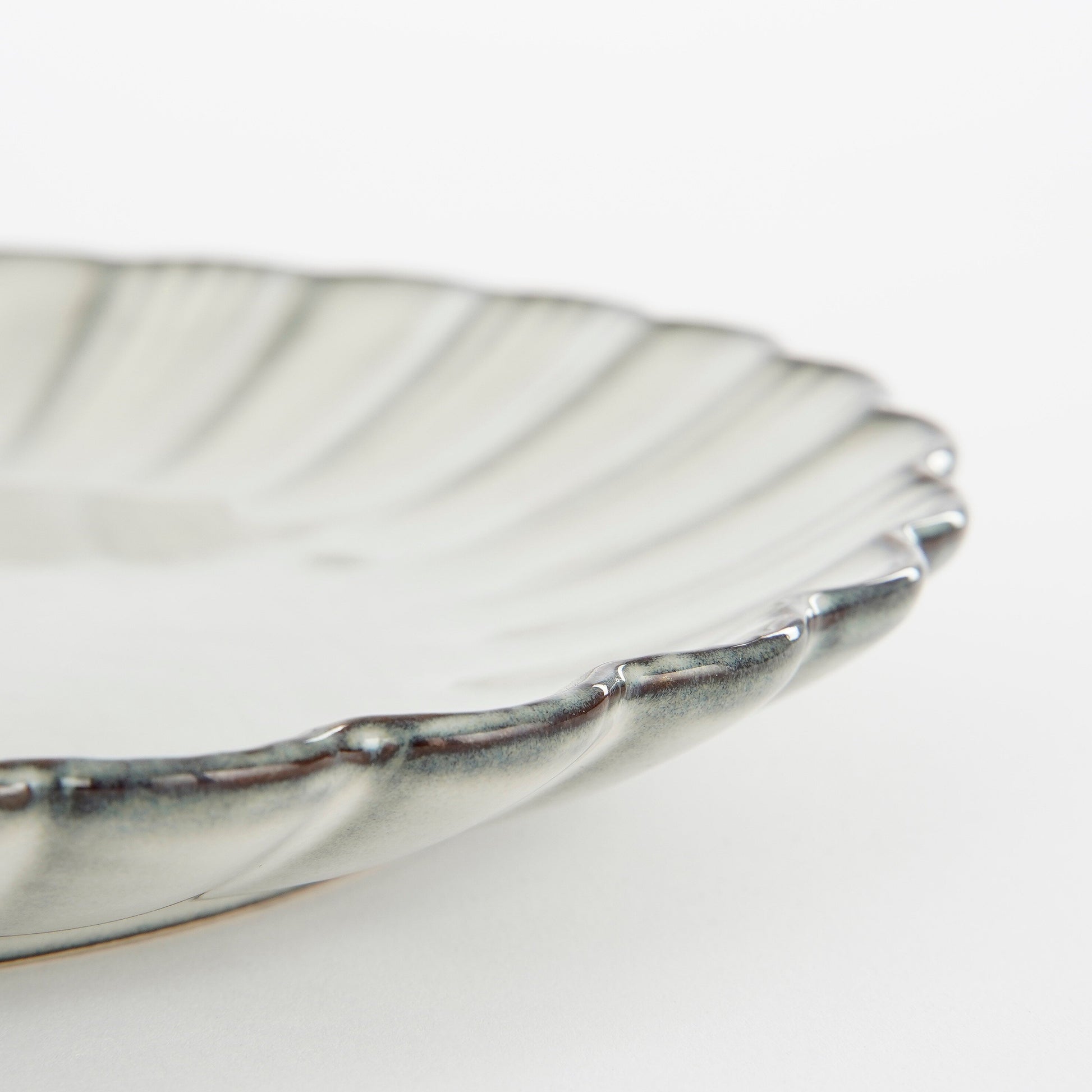 Corfu Breakfast Plate - H2,5 X Ø21 Cm - Ceramic - Grey