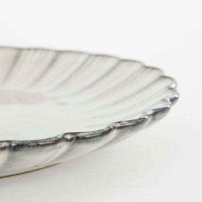 Corfu Breakfast Plate - H2,5 X Ø21 Cm - Ceramic - Grey
