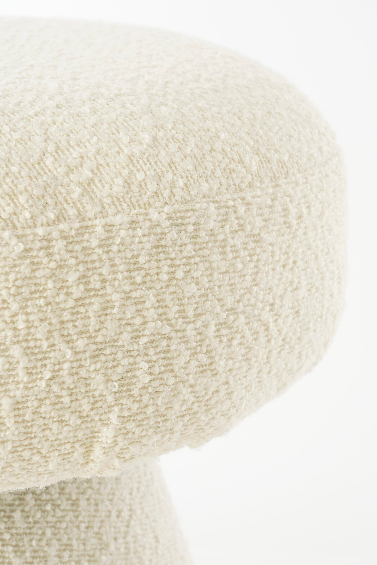 Pouffe Off White - H46Xd49Cm