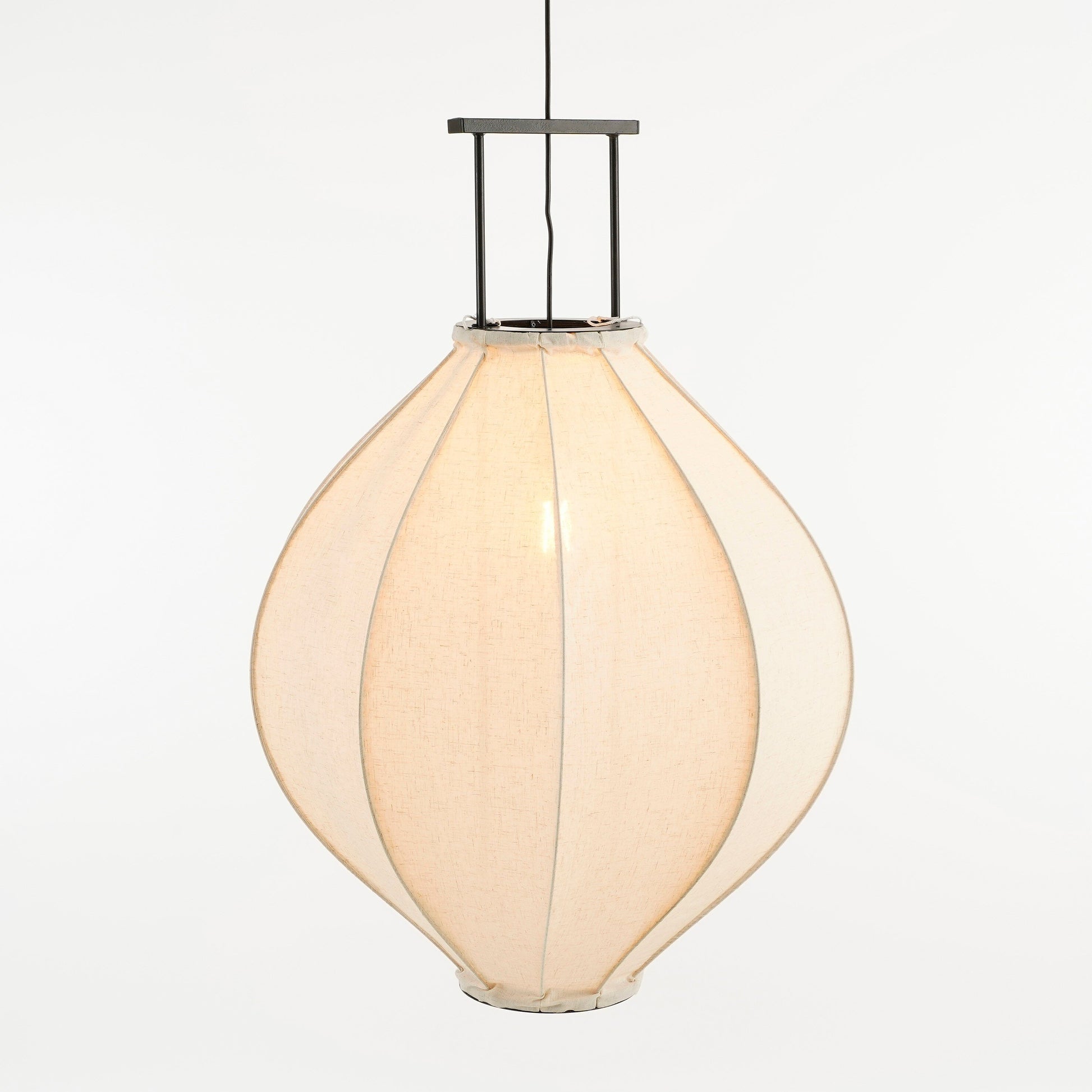 Pego Pendant Lamp - H94 X Ø70 Cm - Linen - Off White