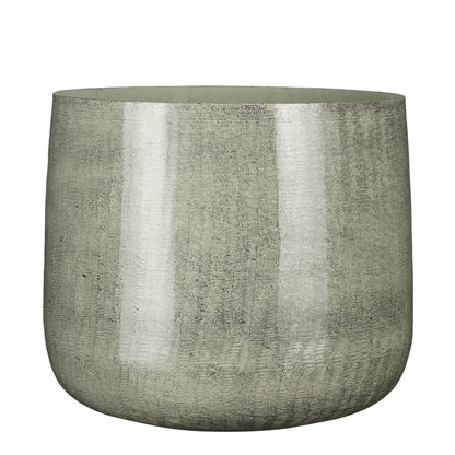 Benson Pot Round L. Grey - H27Xd32Cm