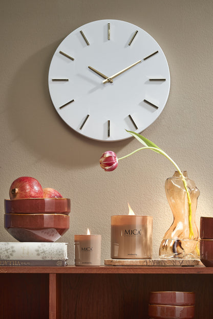 Brixen Wall Clock Aluminium White - H4Xd35,5Cm