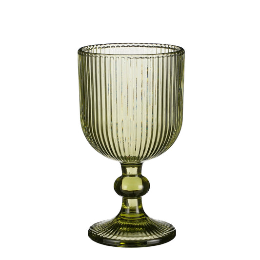 Merlot Wine Glass - Set Of 6 - 250 Ml - Glass - Light Green