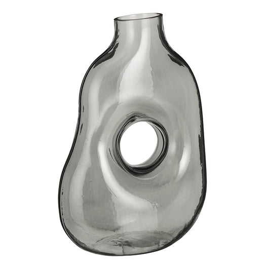 Jay Vase Glass L. Grey - L18,5Xw10,5Xh25Cm