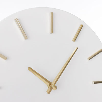 Brixen Wall Clock Aluminium White - H4Xd35,5Cm