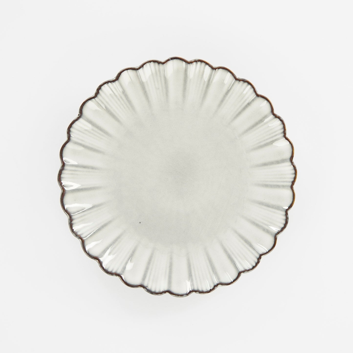 Corfu Breakfast Plate - H2,5 X Ø21 Cm - Ceramic - Grey