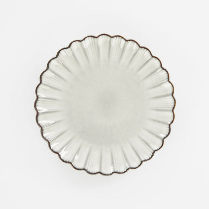 Corfu Breakfast Plate - H2,5 X Ø21 Cm - Ceramic - Grey