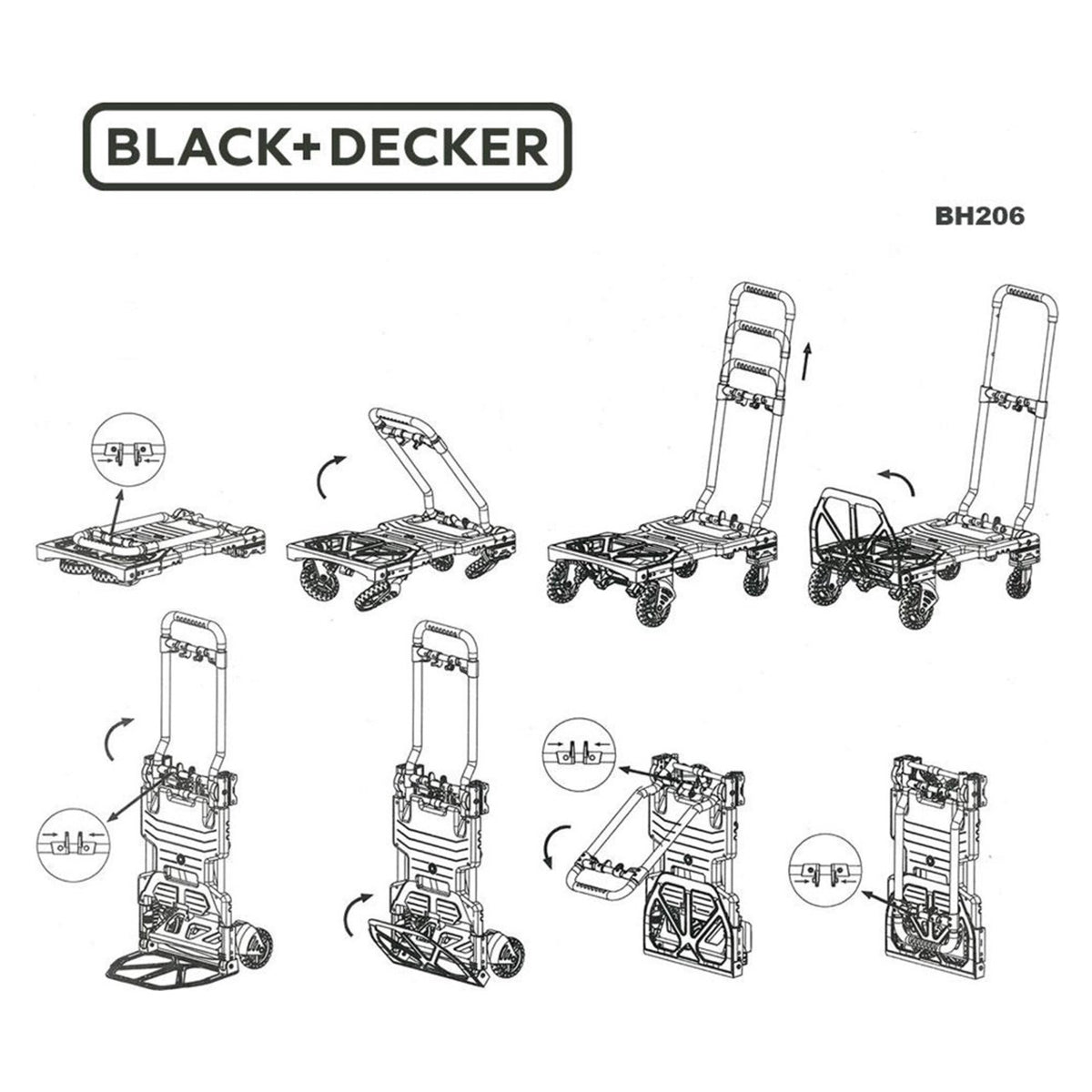 Handtruck Foldable 2In1 55/120Kg
