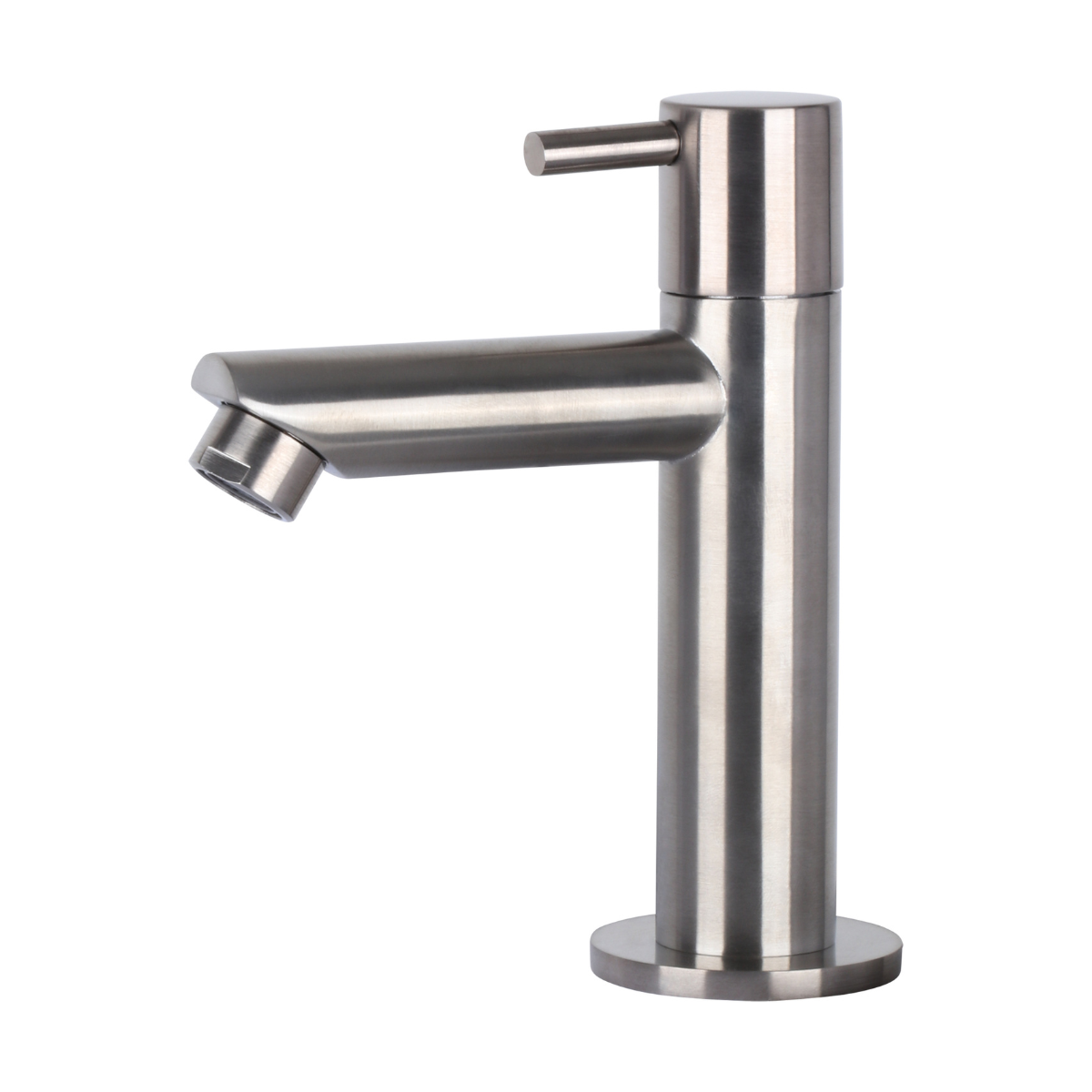Flat Fonteinset - Keramiek - Kraan Recht Mat Chroom - 38 X 24 X 7 Cm