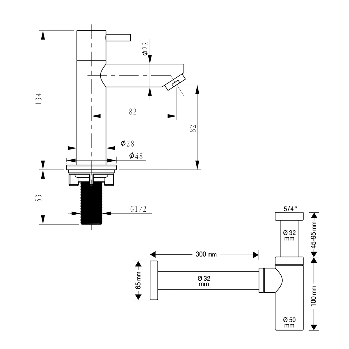 Flat Fonteinset - Keramiek - Kraan Recht Mat Goud - 38 X 24 X 7 Cm