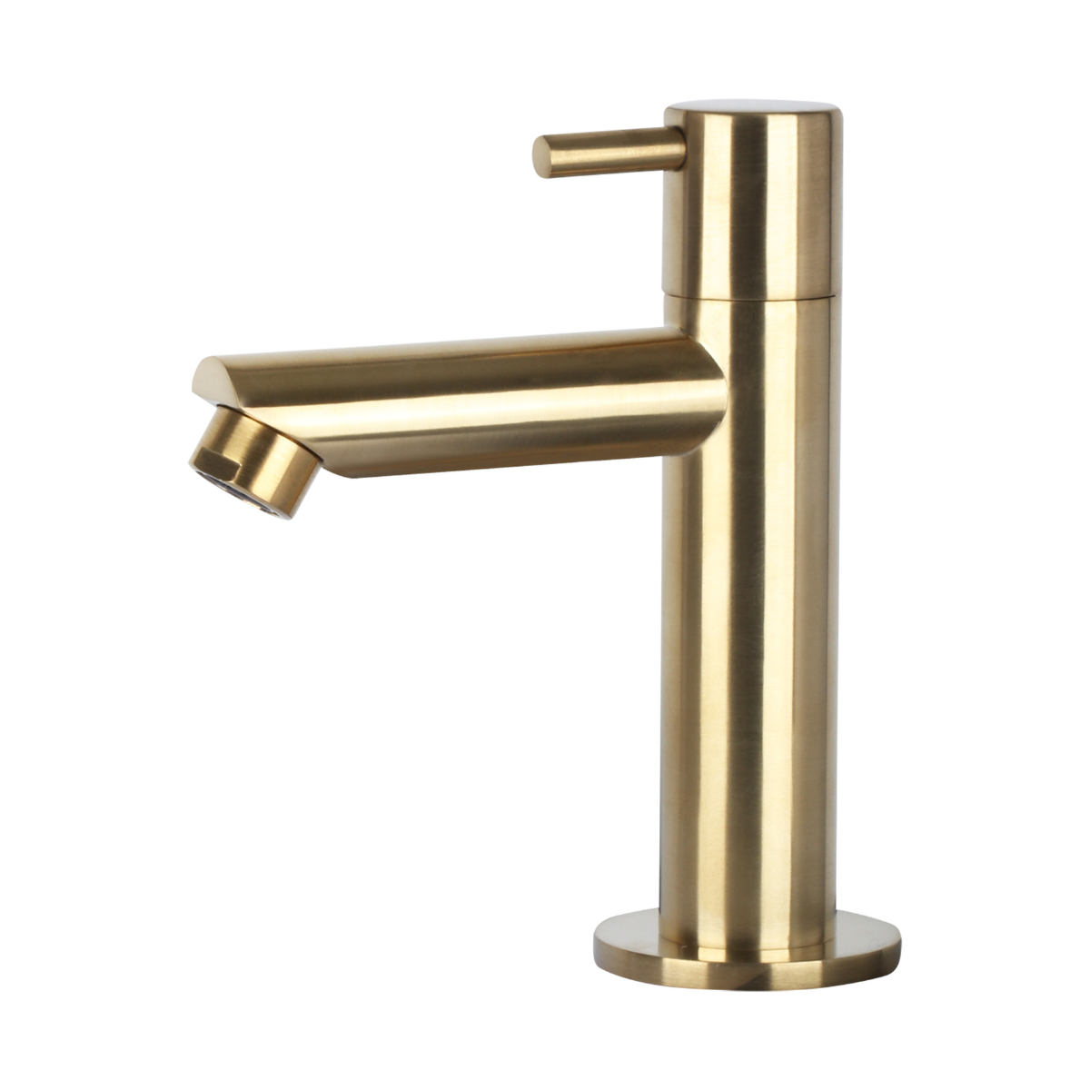 Flat Fonteinset - Keramiek - Kraan Recht Mat Goud - 38 X 24 X 7 Cm