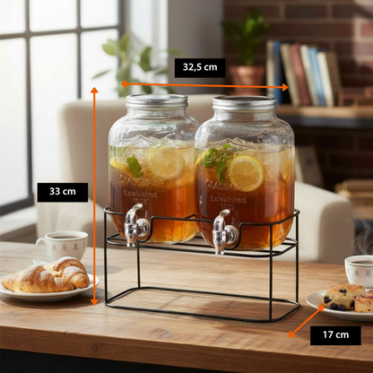 Drink Disp With Stand 4Lx 2Pcs