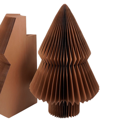 Decorative Christmas Tree - H152 X Ø104 Cm - Paper - Fsc Mix - Brown