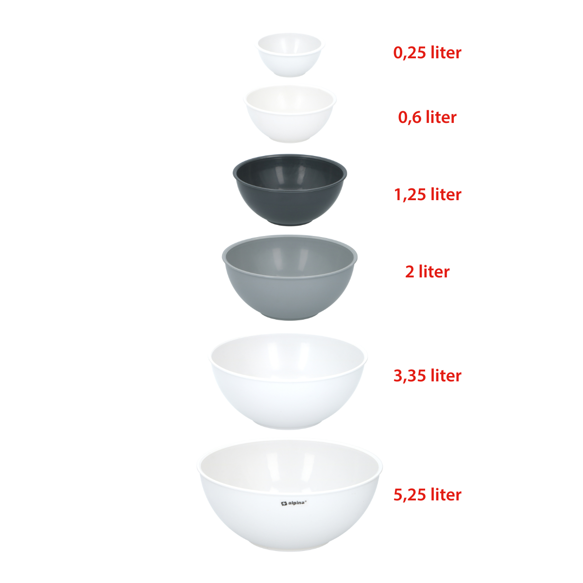 Mixing Bowl 6Pc