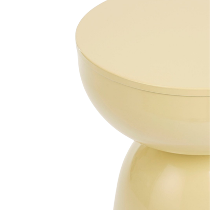 Elliot Bijzettafel - H45 X Ø32 Cm - Ijzer - Beige