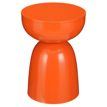 Elliot Bijzettafel- H45 X Ø32 Cm - Ijzer - Oranje