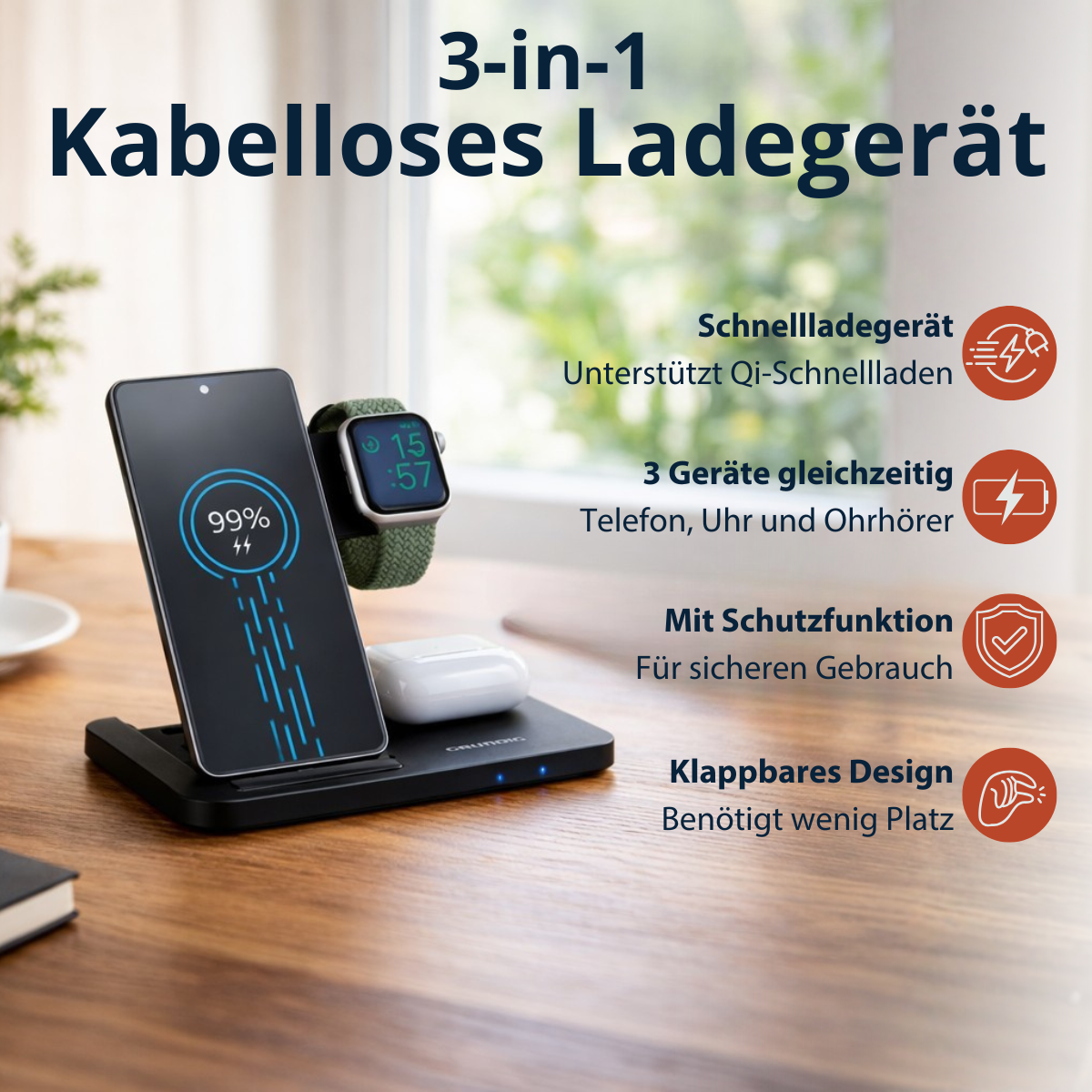 Wireless Charger 3-In-1