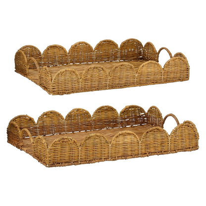 Eleta Dienblad Rechthoekig Set Van 2 - L50 X B35 X H8 Cm