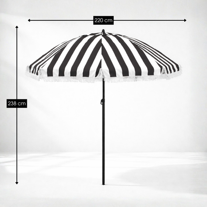Parasol Osborn Zwart - H238 X Ø220 Cm
