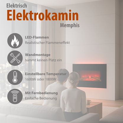 Heater Wall Memphis Led 80Cm