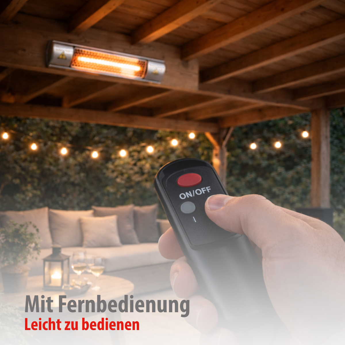 Heater Wall 2000W Gold Halogen
