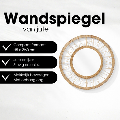 Ludy Spiegel Lichtbruin - H5 X Ø60 Cm