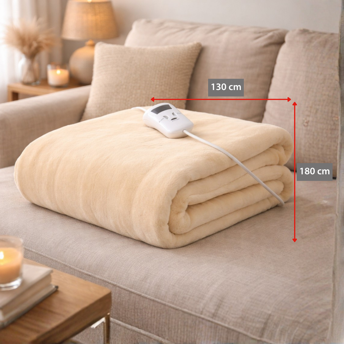 Blanket Heated Ivory 180W
