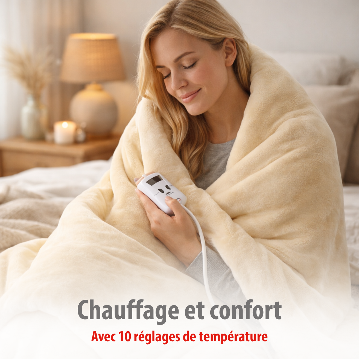 Blanket Heated Ivory 180W