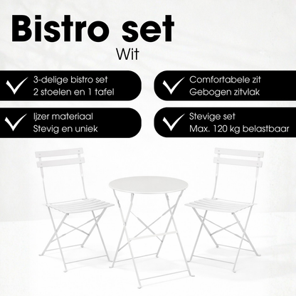 Laurence Bistroset Wit - 3-Delig
