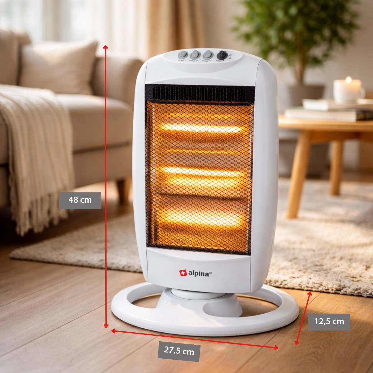 Halogen Heater 1200W