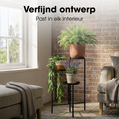 Salvo Plantenstandaard Zwart